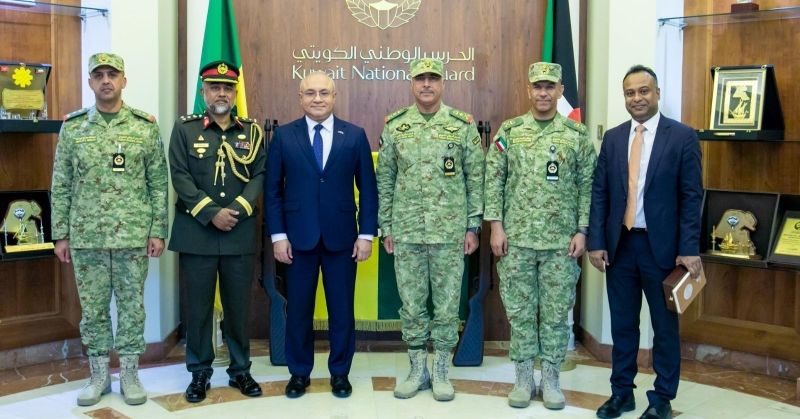 جانب من استقبال وكيل «الحرس» لسفير بنغلاديش