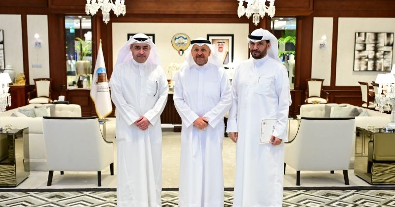 محافظ الفروانية مستقبلاً الدبوس والعفاسي