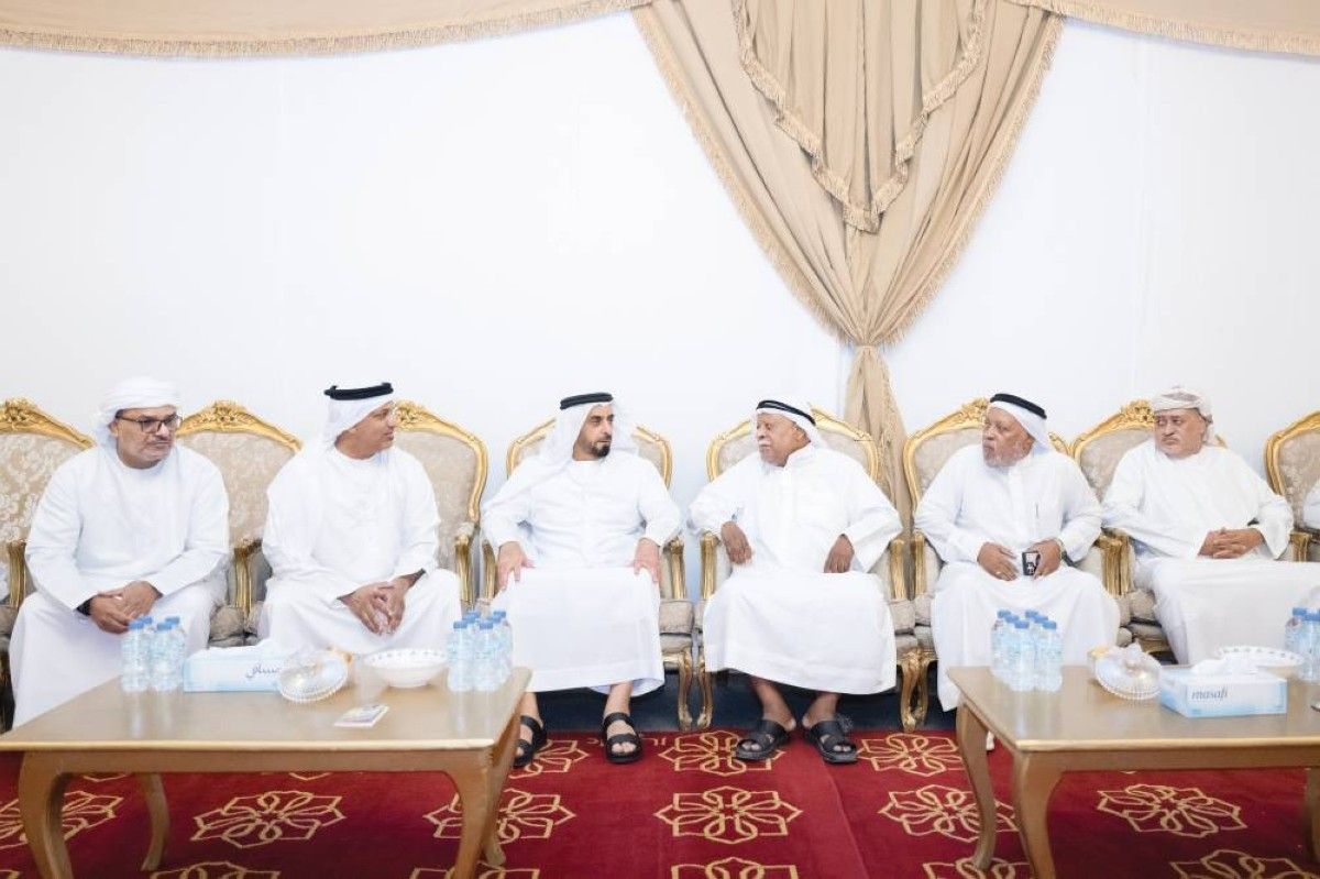 سيف بن زايد يعزي أسرة الشهيد عيسى غلوم البلوشي