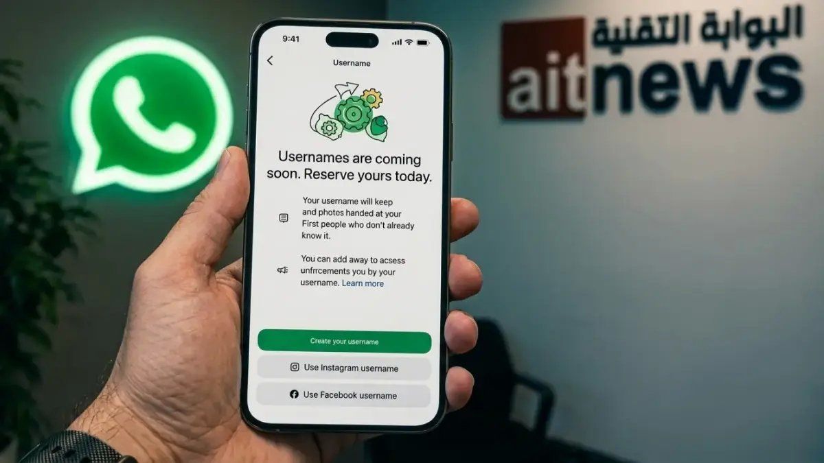 رسمياً: واتساب تعلن تغييراً تاريخياً يمنحك خصوصية كاملة… حجز أسماء المستخدمين متاح الآن!