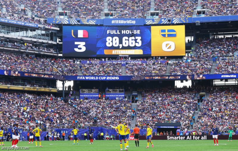 5 ملايين متفرج في ملاعب المونديال