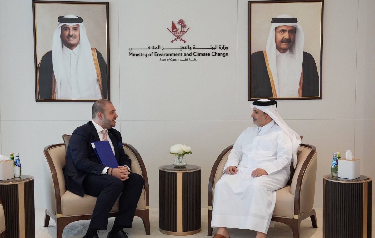 وزير البيئة والتغير المناخي يجتمع مع سفير الاتحاد الأوروبي