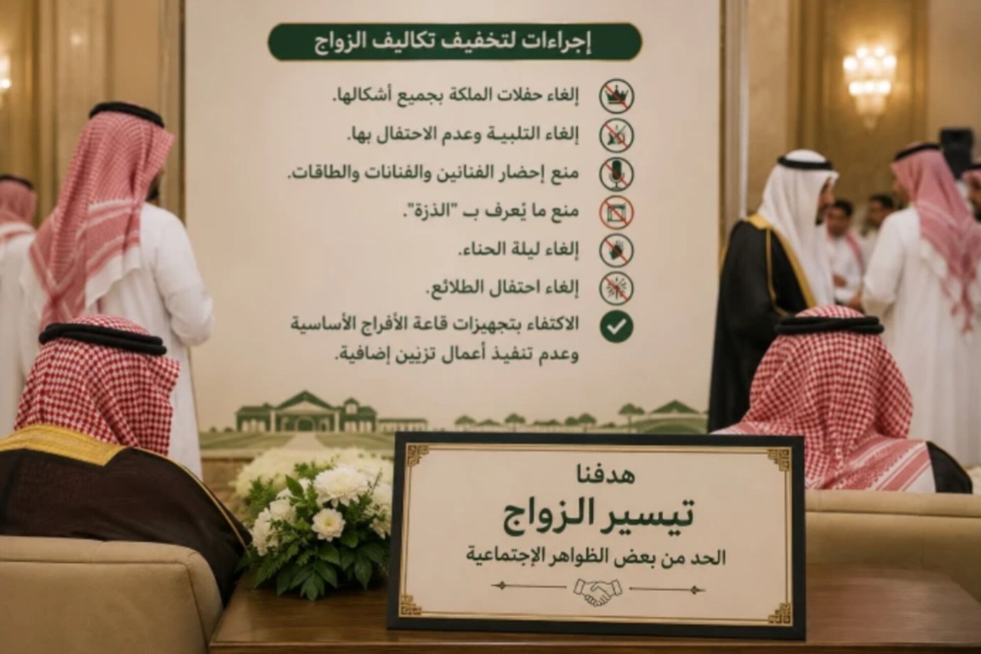 وداعاً للبهرجة.. قبيلة سعودية ترفع شعار "زواج بلا ديون" وتلغي عادات توارثتها الأجيال