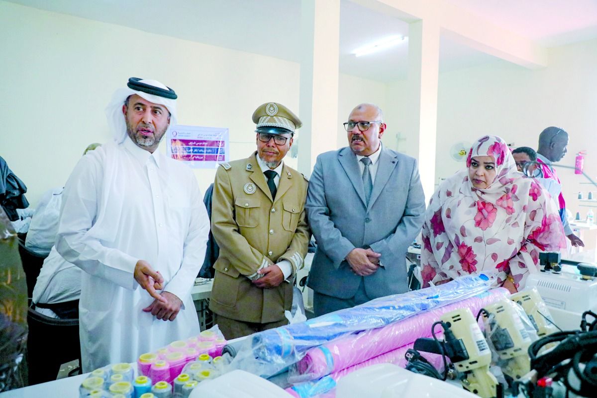 قطر الخيرية تدشن مشغل خياطة بموريتانيا