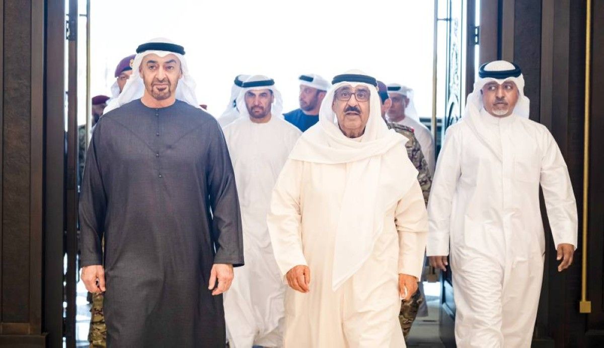 محمد بن زايد ومشعل الصباح يؤكدان أهمية العمل على ترسيخ أسباب السلام الدائم في المنطقة