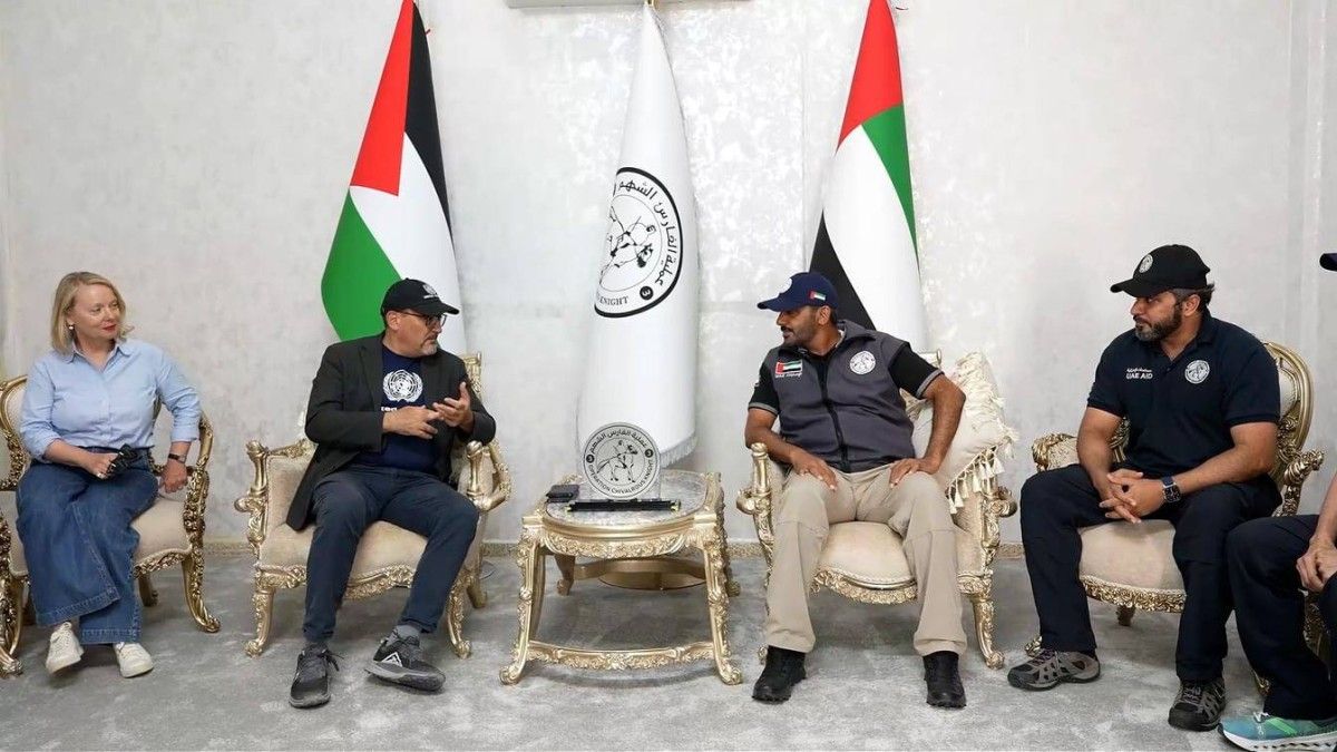 المستشفى الميداني الإماراتي في قطاع غزة يستقبل وفداً أممياً