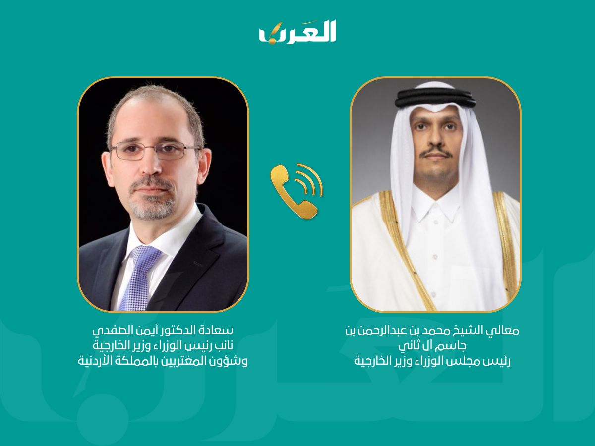 رئيس مجلس الوزراء وزير الخارجية  يتلقى اتصالاً هاتفياً من نائب رئيس الوزراء وزير الخارجية الأردني