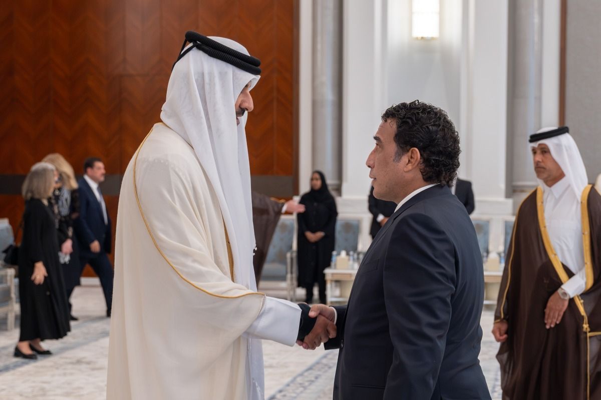 سمو الأمير يستقبل رئيس المجلس الرئاسي الليبي