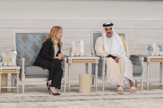 سمو الأمير يستقبل رئيسة وزراء إيطاليا