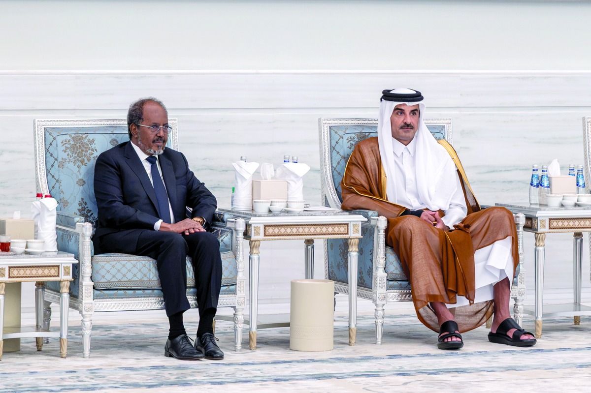 سموه يستقبل الرئيس الصومالي