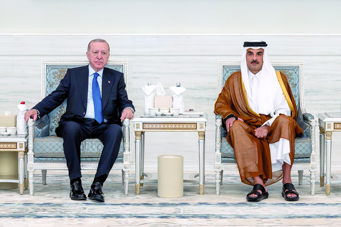 صاحب السمو يستقبل الرئيس التركي
