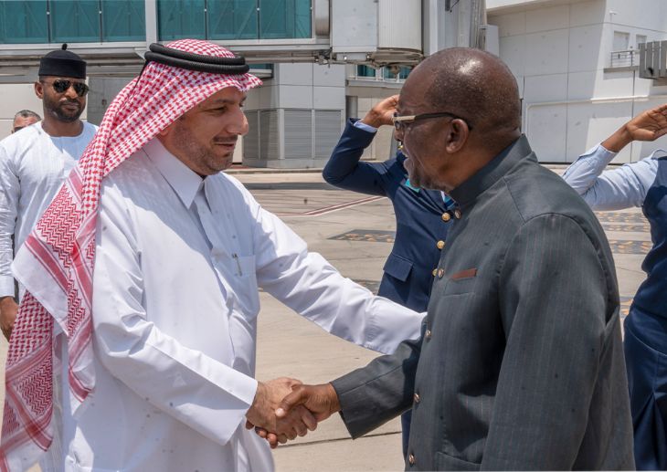 رئيس البرلمان الغاني يصل الدوحة لتقديم العزاء في فقيد الوطن الكبير