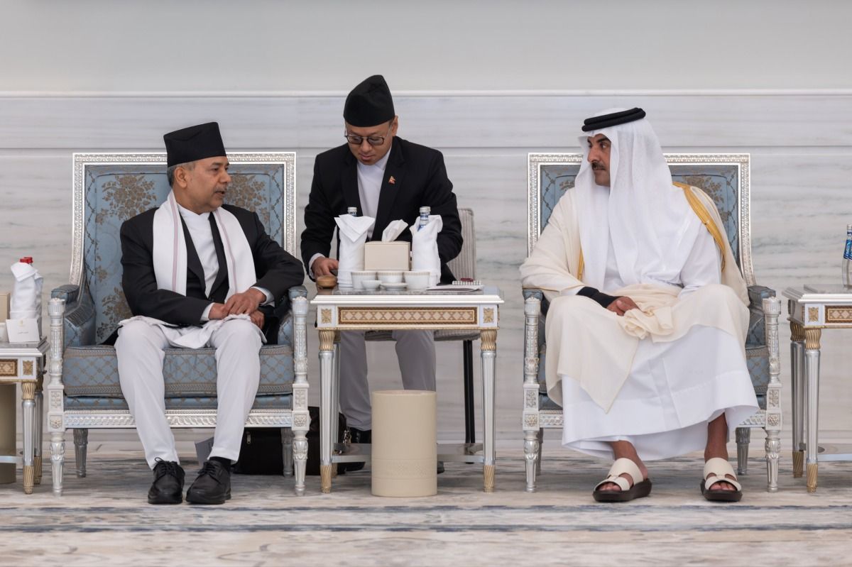سمو الأمير يستقبل نائب رئيس نيبال