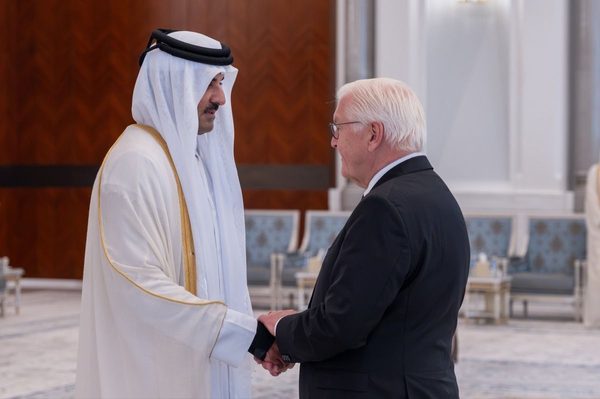 سمو الأمير يستقبل الرئيس الألماني