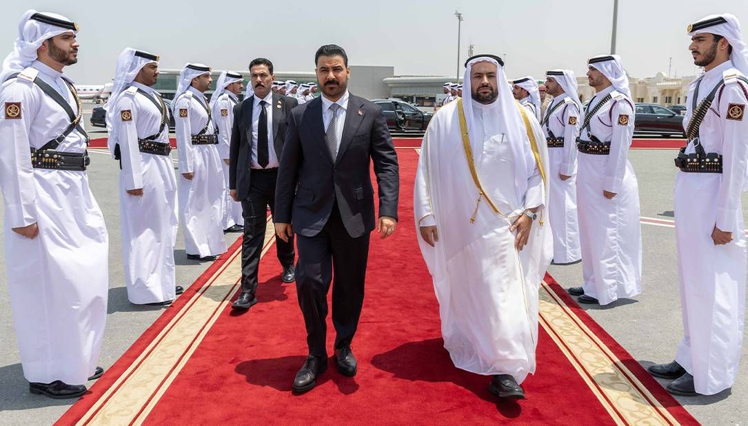 رئيس الوزراء العراقي يغادر الدوحة