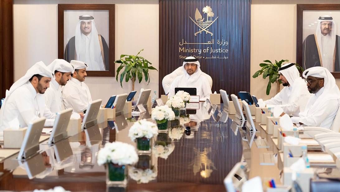 اجتماع لجنة قبول المحامين برئاسة وزير العدل
