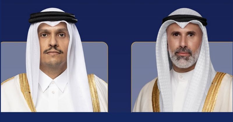 جراح الجابر يبحث هاتفياً ومحمد بن عبدالرحمن آخر التطورات الإقليمية وجهود خفض التصعيد