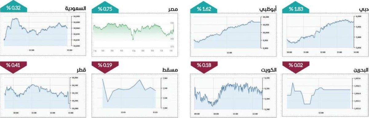 الأفضل عربياً.. سوق دبي يقفز %1.83 بمكاسب 17.2 مليار درهم
