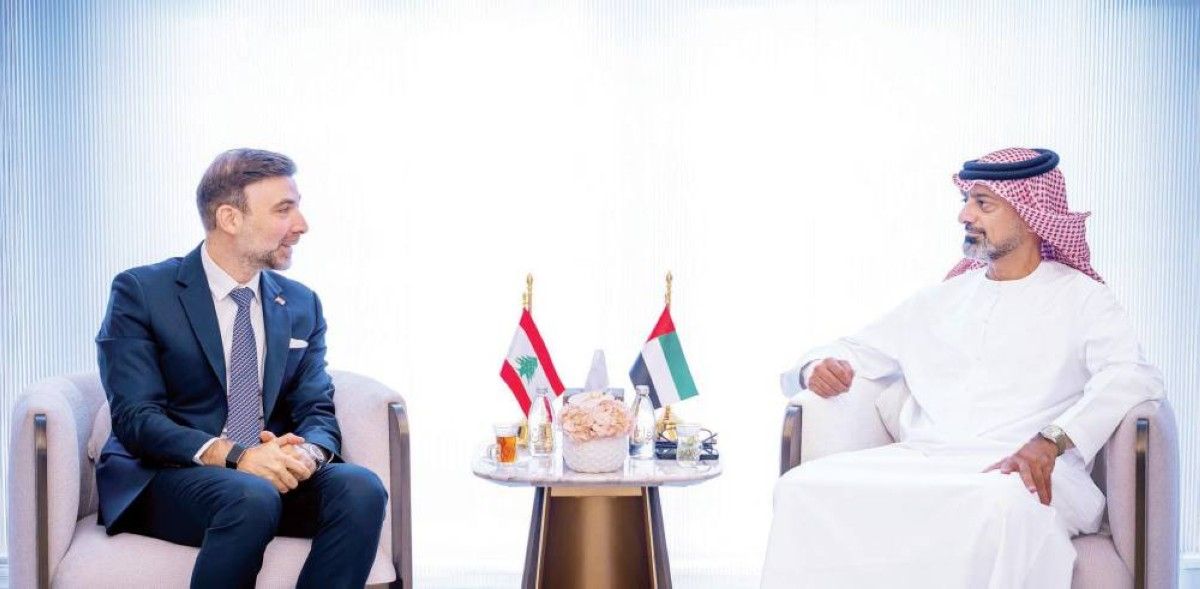 ولي عهد عجمان يبحث والسفير اللبناني العلاقات الأخوية