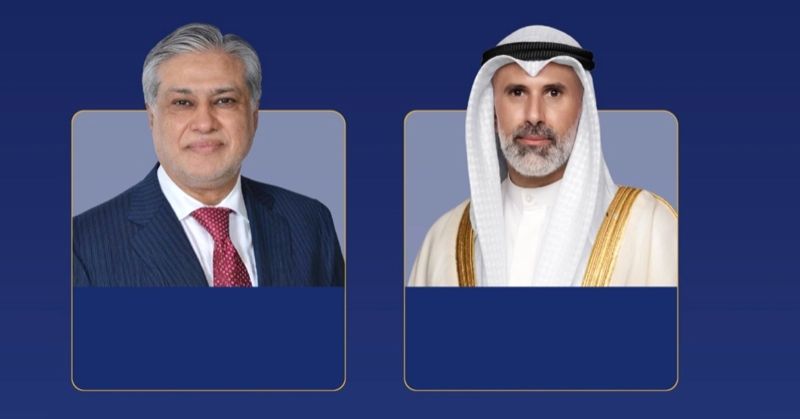 جراح الجابر يبحث وإسحاق دار العلاقات الثنائية والتطورات الإقليمية