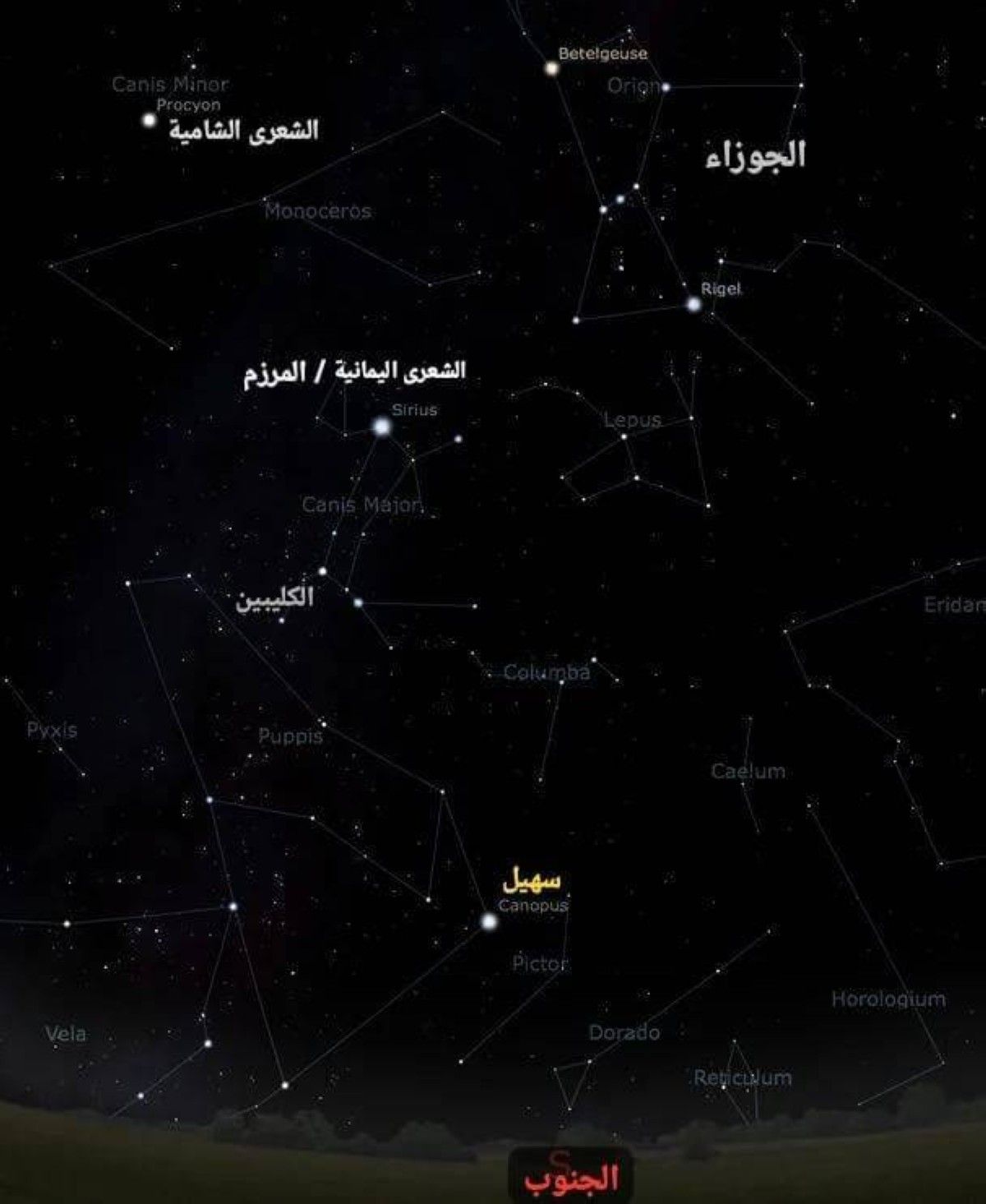 «الإمارات للفلك»:24 أغسطس طلوع «سهيل» وبدء اعتدال الأجواء