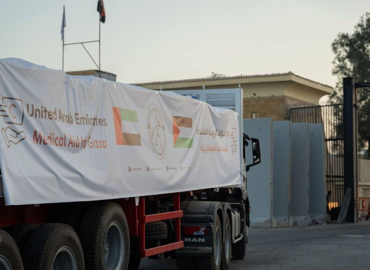 5 قوافل بـ800 طن من المساعدات الإنسانية الإماراتية تدخل غزة ضمن عملية "الفارس الشهم 3"