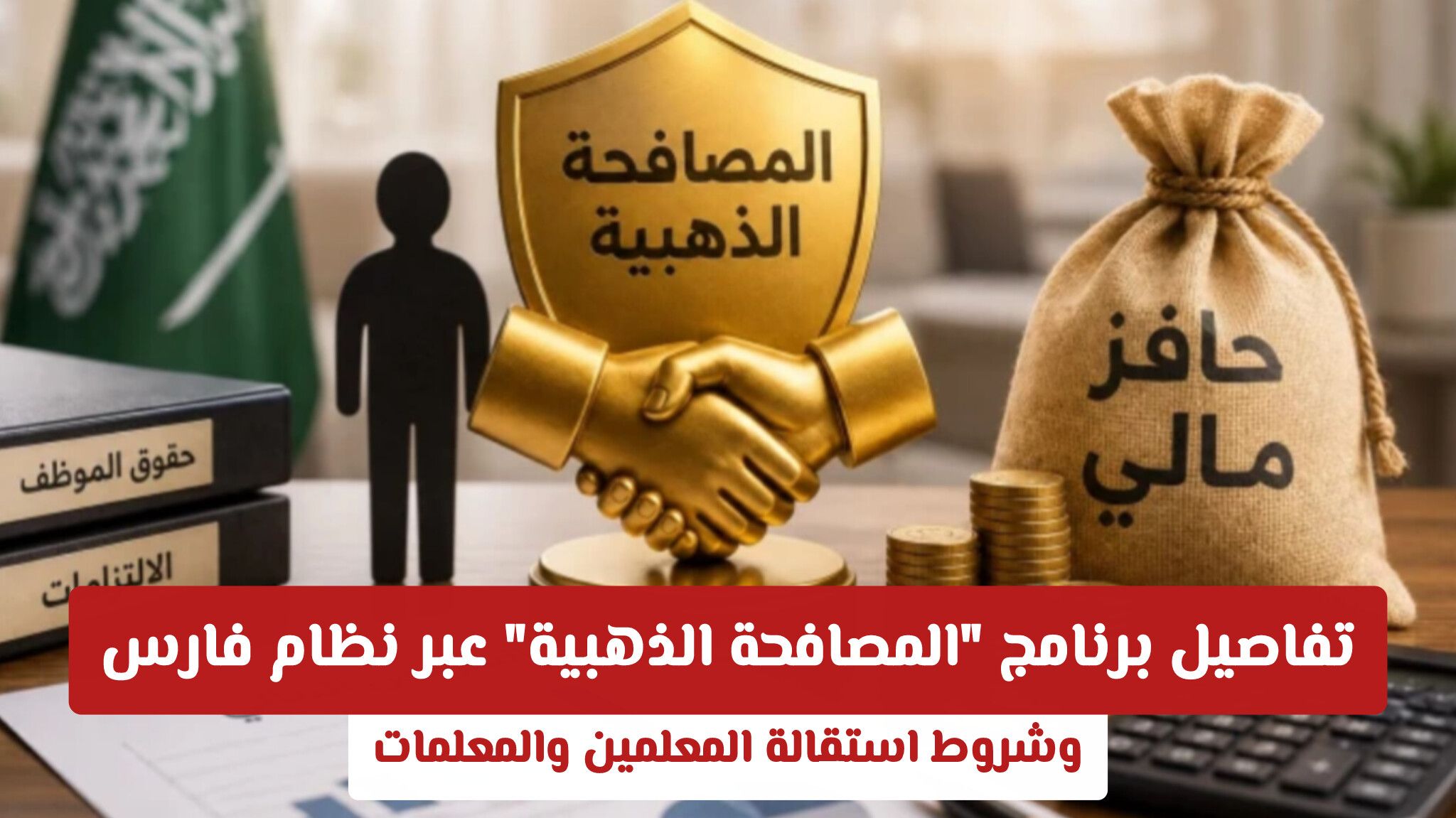 رسميا: تفاصيل برنامج "المصافحة الذهبية" عبر نظام فارس وشروط استقالة المعلمين والمعلمات