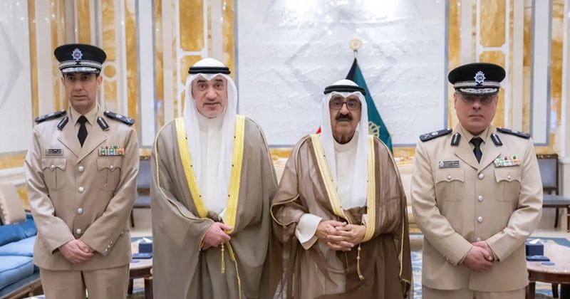 سمو الأمير يستقبل النائب الأول والوكيلين المساعدين بوزارة الداخلية بمناسبة تعيينهما في منصبيهما
