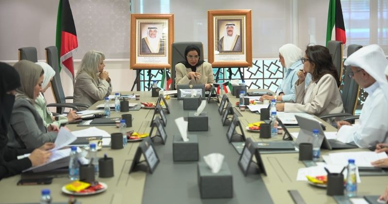 جانب من اجتماع اللجنة الوطنية للحماية من العنف الأسري