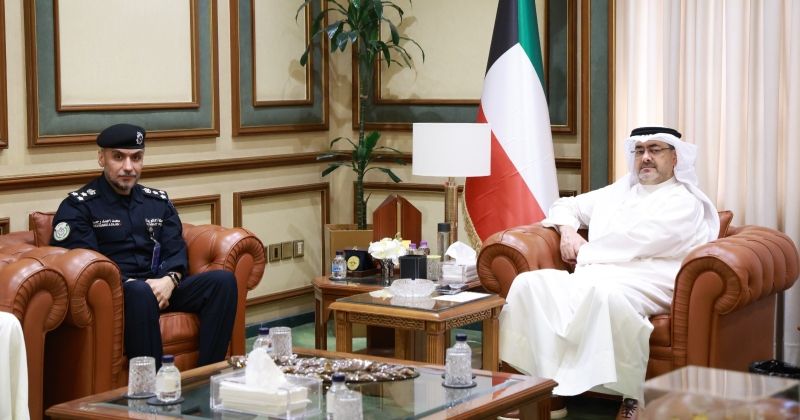 المحافظ مستقبلاً مدير أمن العاصمة