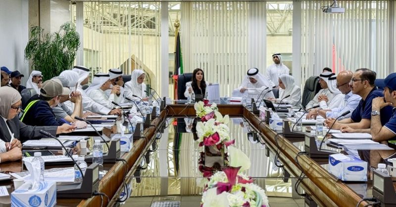 المشعان تجتمع إلى قياديي «الأشغال» ومديري المحافظات ومهندسي المشاريع لمتابعة مستجدات الأعمال