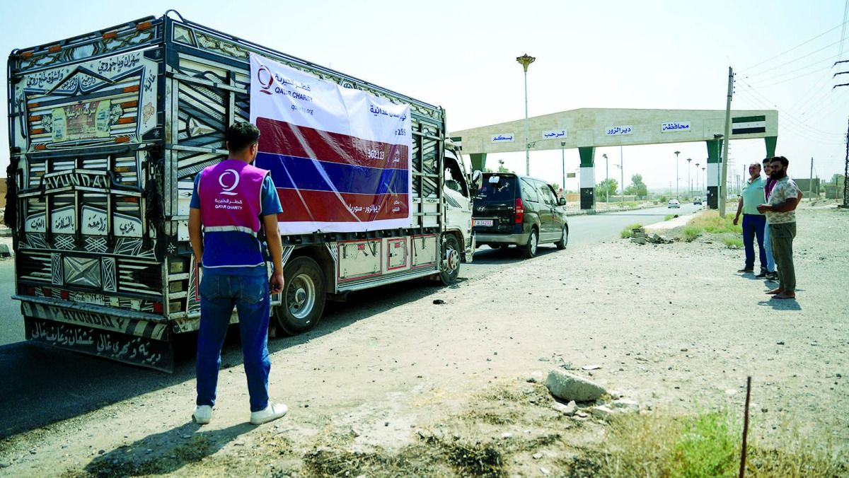 قطر الخيرية تدعم السوريين المتضررين من الدمار والتهجير