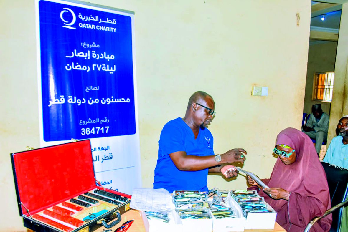 قطر الخيرية تعالج الأمراض المسببة للعمى بنيجيريا