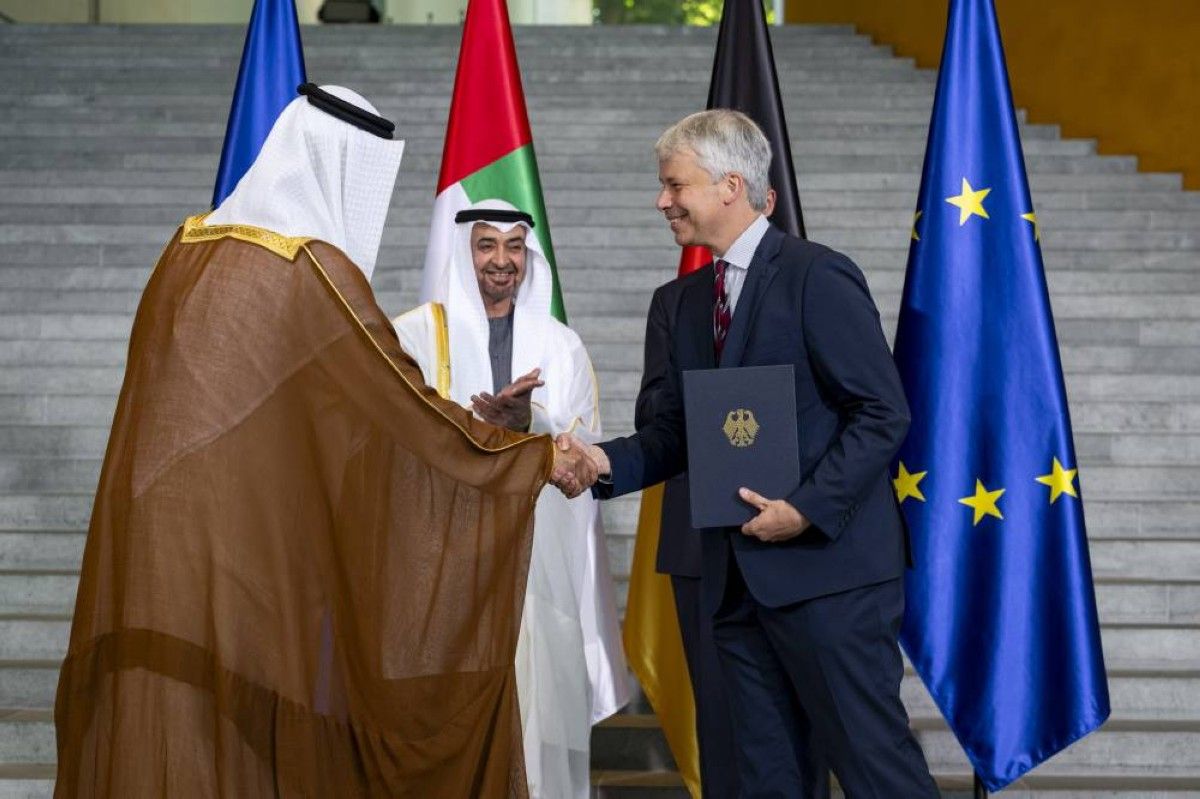 رئيس الدولة والمستشار الألماني يشهدان إطلاق الحوار الاستراتيجي