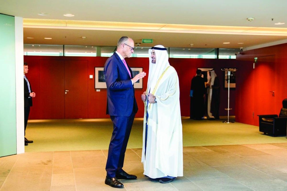 رئيس الدولة ومستشار ألمانيا يبحثان تعزيز الشراكة الاستراتيجية بين البلدين