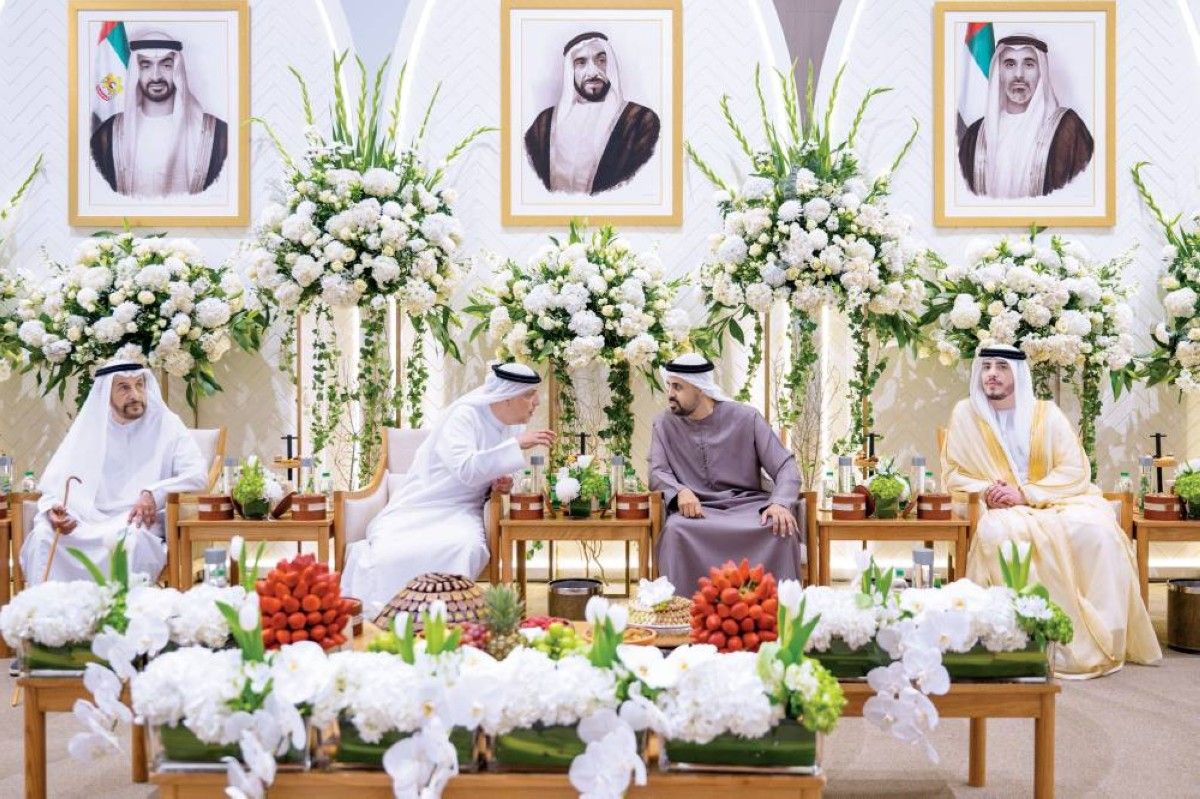 ذياب بن محمد بن زايد يحضر حفل زفاف عبدالله الخوري