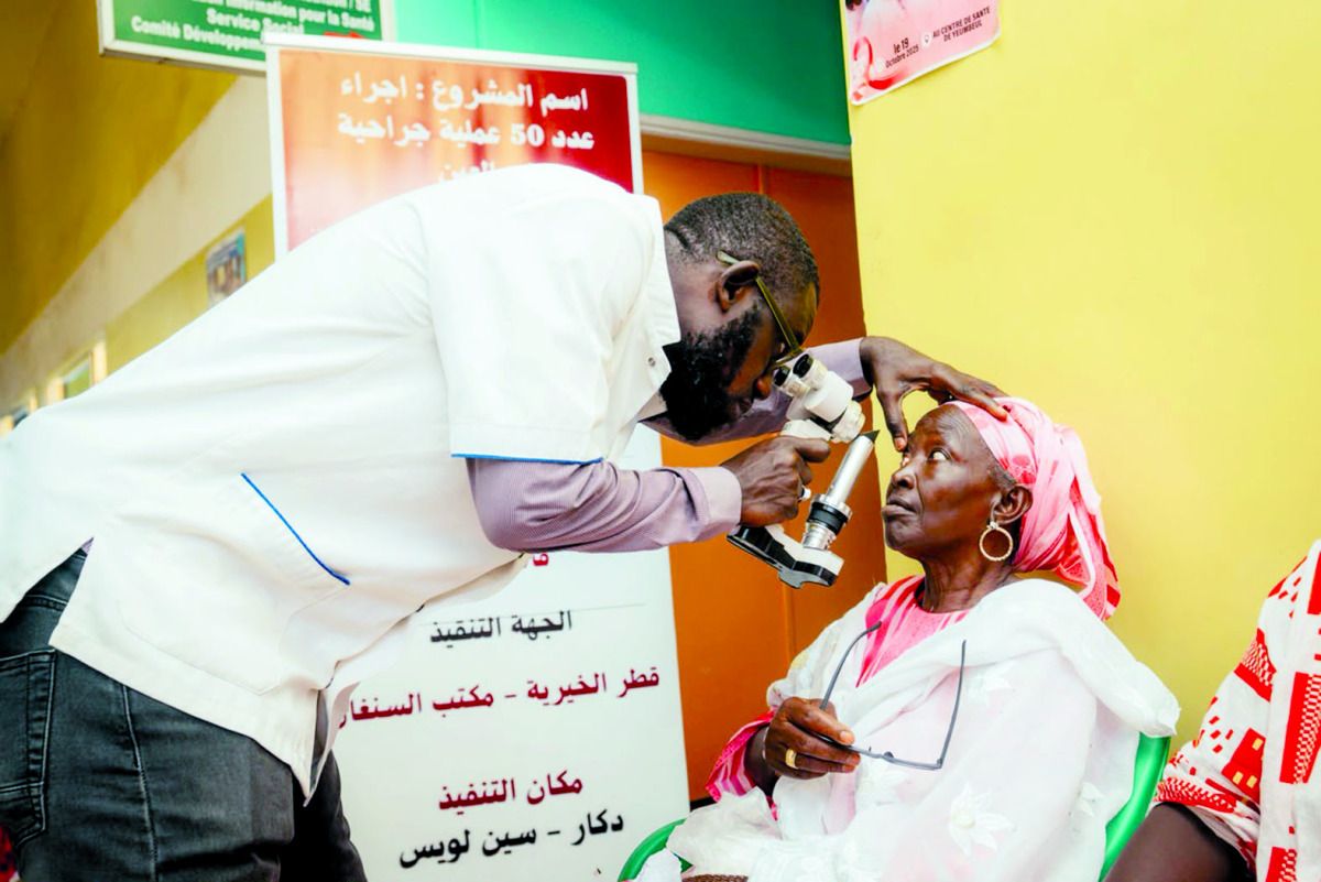 قطر الخيرية تنفذ حملة لمكافحة العمى في السنغال