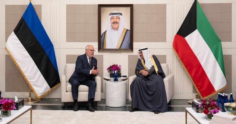 ممثل سمو الأمير سمو ولي العهد يلتقي رئيس إستونيا