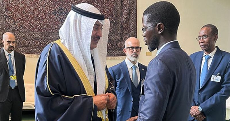 ممثل سمو الأمير يلتقي في نيويورك رئيس السنغال