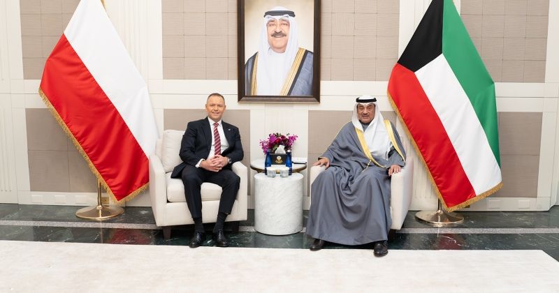 ممثل سمو الأمير سمو ولي العهد يستقبل الرئيس البولندي