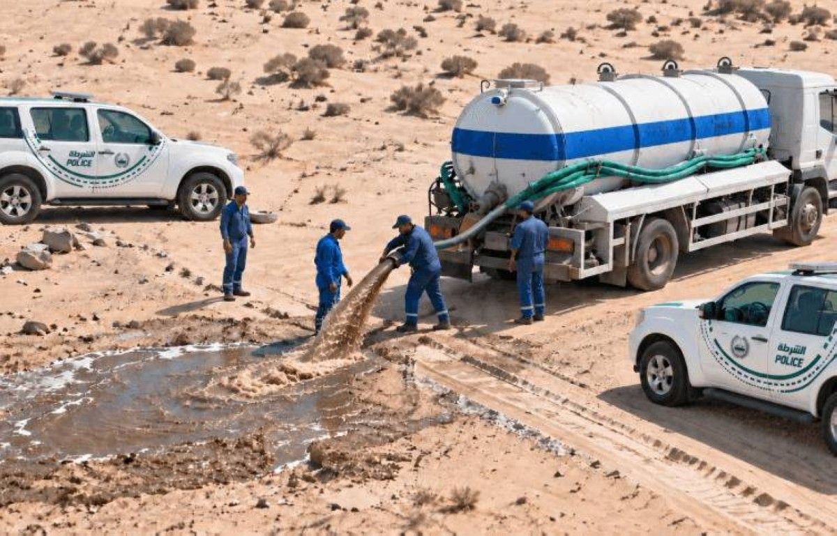 شرطة دبي تُلقي القبض على 18 متهماً وتضبط 17 صهريجاً