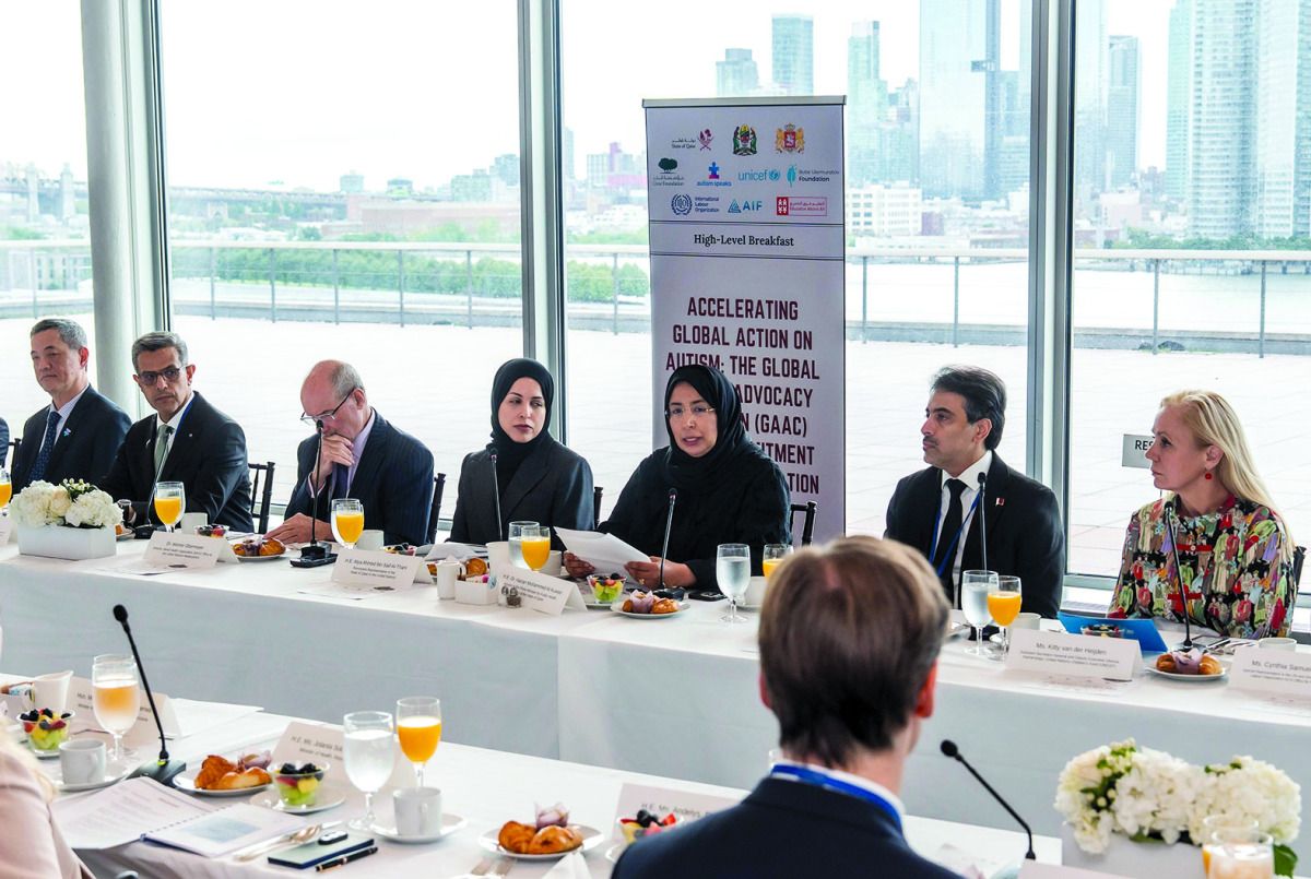 خلال الجمعية العامة للأمم المتحدة.. مؤسسة قطر وشركاؤها العالميون يدشّنون مرحلة جديدة من مبادرات دعم التوحد