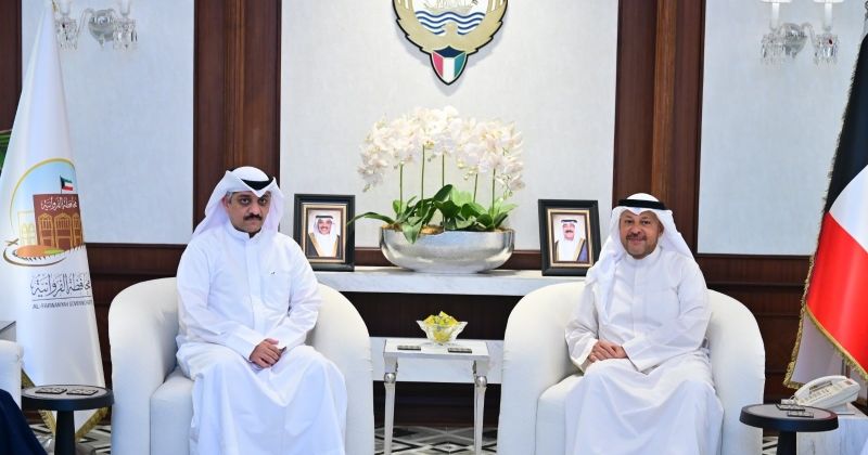 عذبي الناصر يستقبل مدير الشؤون التعليمية بـ«الفروانية» بمناسبة توليه منصبه الجديد
