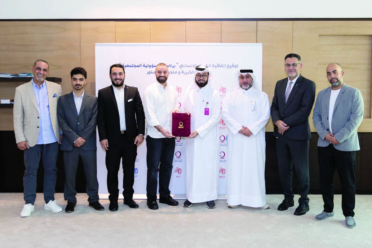 قطر الخيرية وشركة «وولف ستور» توقّعان اتفاقية تعاون