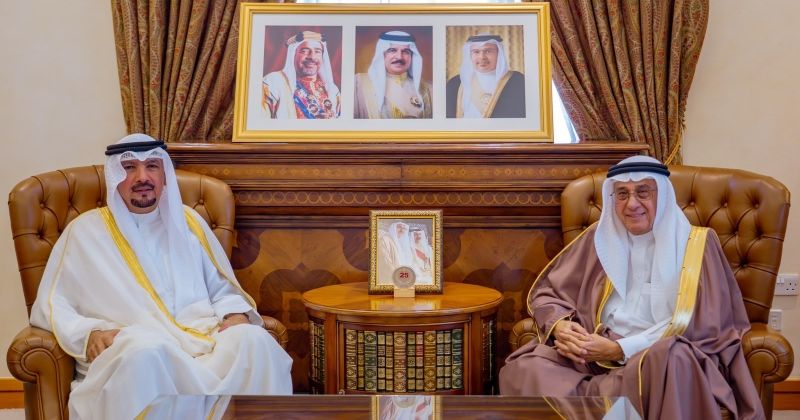 المستشار الحمر والسفير الناجم خلال اللقاء