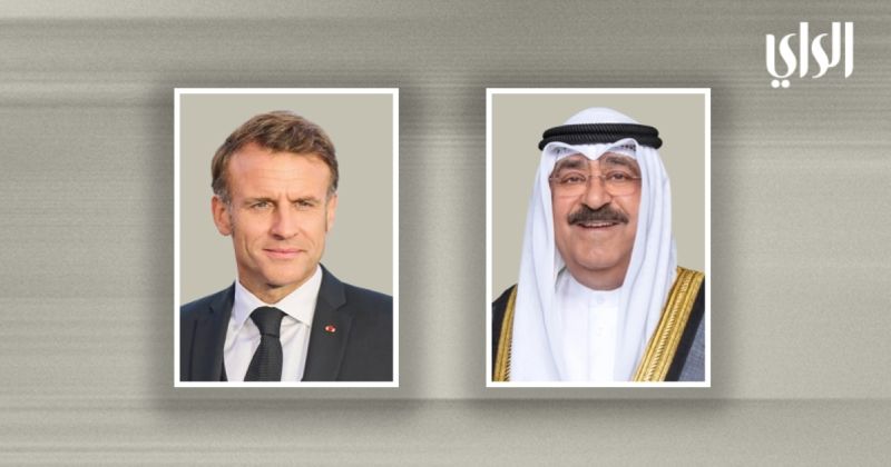 سمو الأمير والرئيس الفرنسي يترأسان جلسة مباحثات رسمية