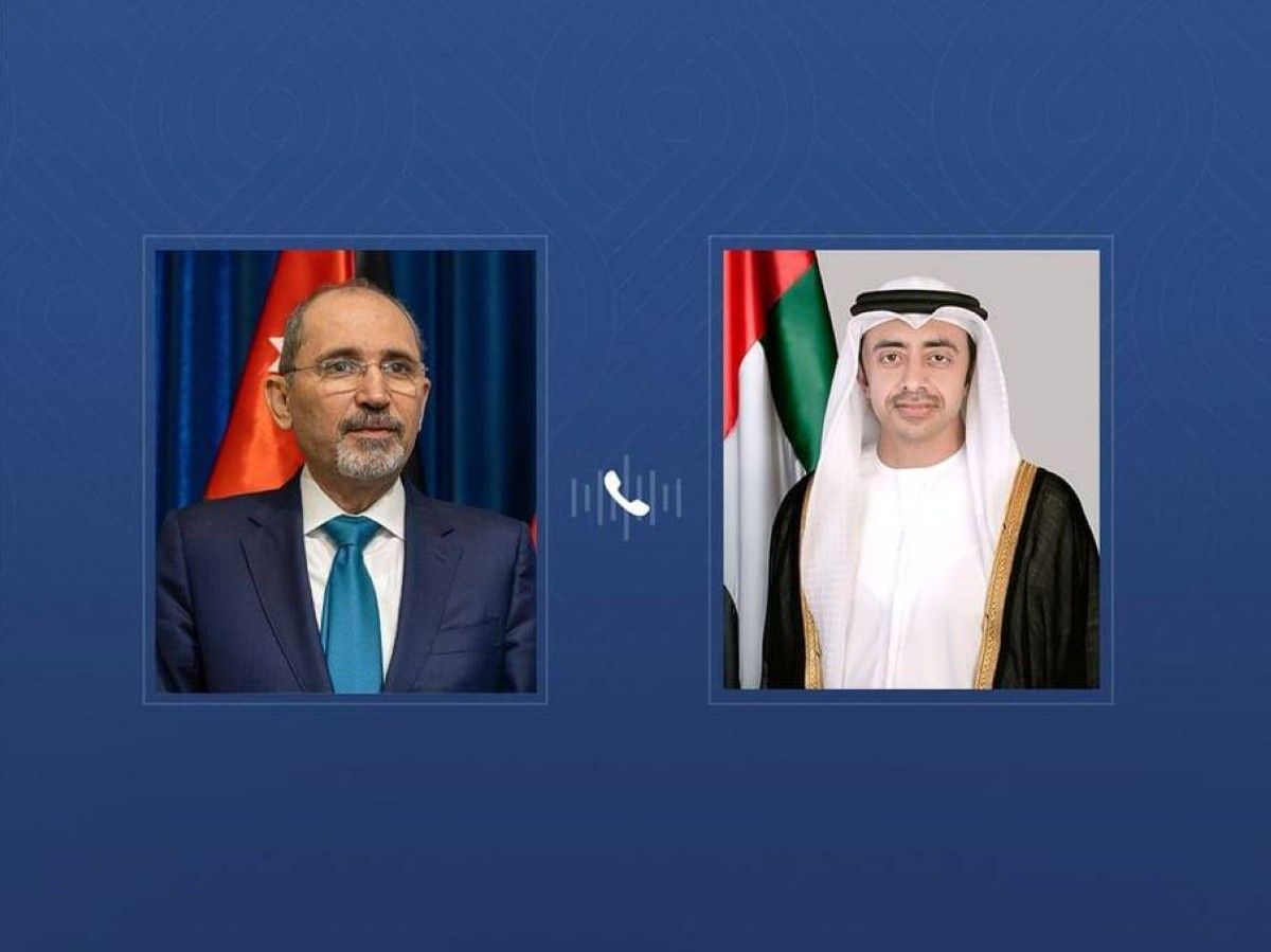 عبدالله بن زايد يؤكد تضامن الإمارات الكامل مع الأردن
