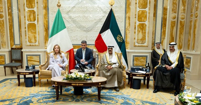 سمو الأمير يستقبل رئيسة وزراء إيطاليا بمناسبة زيارتها الرسمية للبلاد