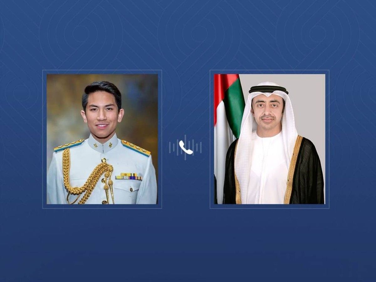 عبدالله بن زايد ووزير الخارجية في بروناي يبحثان هاتفياً العلاقات الثنائية بين البلدين