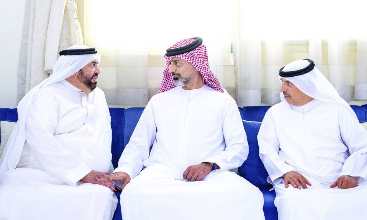 ولي عهد عجمان يعزي في وفاة يوسف النعيمي